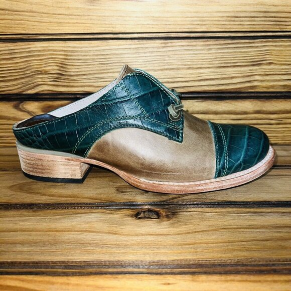 Freebird by Steven Malena Size 6 Leather Clogs Mules Slip On Shoes Oxfords NEW - Picture 6 of 9